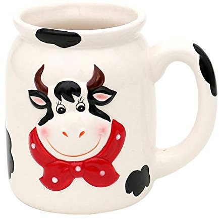 Holzkunst Sigro Keramik Kuh Verschiedene Varianten zur Auswahl Küche Geschirr Geschenkidee (Tasse Kuh)