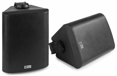 Power Dynamics BGB50 Juego de Altavoces, Altavoz Activo y pasivo, Woofer de 5,25, Tweeter de 3/4, Bluetooth, 100 Watt Pico, 30 Watt RMS, IPX5, Negro