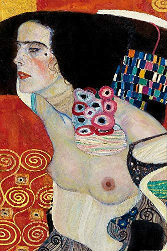 1art1 Gustav Klimt XXL Poster Judith II, Salome, 1909 Plakat | Bild 120x80 cm