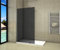 Aica Sanitär Duschwand Walk In Dusche 110cm Duschabtrennung 8mm NANO Graues Glas Duschtrennwand 200cm Höhe