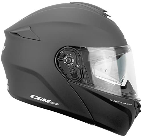 508A-ALV-01 NEGRO MATE (XS) CASCO CONVERTIBLE (BERLINO pinlock) PANTALLA INTERNA EXTRA FUME