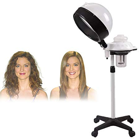 NEWFEIBIN Professionnel Vapeur À Cheveux Sécheur Salon, Casque Vapeur Cheveux avec Ajustable Minuteur pour Traitement Coiffeur Spa
