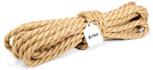 NTS-Nähtechnik Juteseil 12mm - 20m | Juteschnur Jutekordel | Diverse Größen und Längen