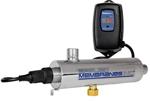 APPLIED MEMBRANES INC. Solapur - Purificador de agua ultravioleta filtro esterilizador UV para el punto de uso, purificación de agua potable, 2 GPM, serie Helios UV-SPH-2