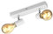 B.K.Licht - Deckenlampe schwenkbar, E27 Fassung, max. 60 Watt, Vintage, Deckenleuchte, Lampe, Wohnzimmerlampe, Schlafzimmerlampe, Küchenlampe, Deckenstrahler, Retro, 30x5x11 cm, Weiß