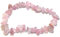 Rosenquarz Splitterarmband | Echtes rosa Kristall Heilstein Armband für Damen und Herren | Edelstein Schmuck Stretch-Armband | Rosenquarz Stein der Liebe