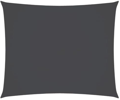 vidaXL Sonnensegel Wasserfest Sonnenschutz Windschutz Sonnendach UV Schutz Garten Terrasse Balkon Oxford-Gewebe Rechteckig 3,5x4,5m Anthrazit