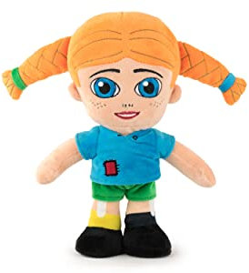 BARRADO Pippi Langstrump - Kuscheltierfigur aus Büchern, Filmen und Serien Pippi Langstrumpf - 27 Zentimeter - Super Soft Qualität