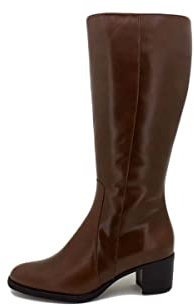 PieSanto - 225451 XL Stivale Pelle Nero per: Donna, Caffè 27797, 39 EU