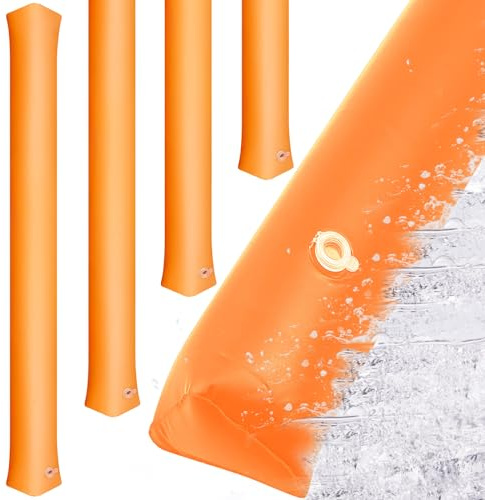 Amylove Aufblasbare PVC-Flutbarrieren für Zuhause, Wiederverwendbare Garagenwasserbarrieren, Hochwasserschutz, Barrieren für Überschwemmungen, Regen, Schnee, geschmolzenes Garagentor, Keller, Haus