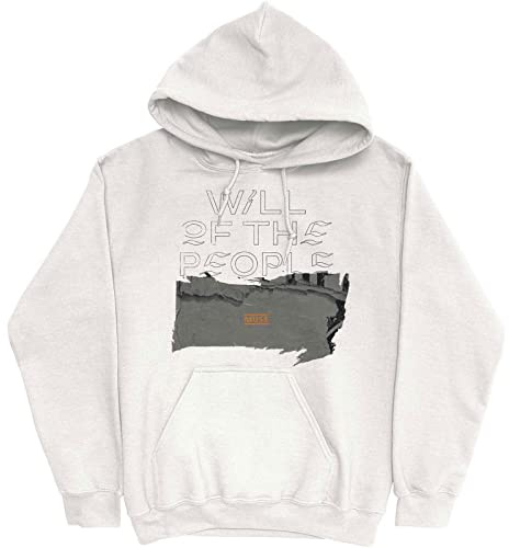 Muse Hoodie Will of The People Band Logo Official Unisex White Pullover L