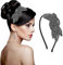 Sibba Bandeaux Pour Femme Des Années 1920 Accessoires Pour Cheveux Vintage Pour Mariage Bal De Fin D'année Fête Rétro (gris)