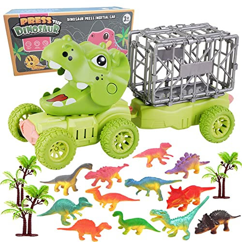 Jouet Dinosaure Voiture Enfant 3 4 5 6 ans Jeu Dinosaure Camion Enfant Figurine Dinosaure Jouet Montessori Educatif Jeux Dinosaures Figurines Dinausore Jouet Voiture Petite Enfant Cadeau Garcon Fille