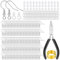 XIANNVXI Hypoallergenic 925 Silver Earring Hooks and Findings - 602 Piece Kit Including Jump Rings, Earring Backs, Tools For DIY Jewellery Making