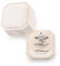 Oirlv Samt 3 Slots Achteck Ring Box 3 Ringbox für Vorschlag Verlobung Hochzeit Valentinstag(Beige)