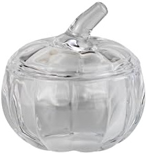 Pretty Little Home Small Glass Lidded Pumpkin