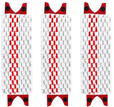 3 Pezzi per Vileda Mocio Revolution Ricambio Kit,46x13cm per Vileda Ultramax/UltraMax Plus/Easy Wring UltraMax Straccio Pavimenti Ricarica,Veloce da Pulire, Morbido e Delicato per Pavimenti Duri