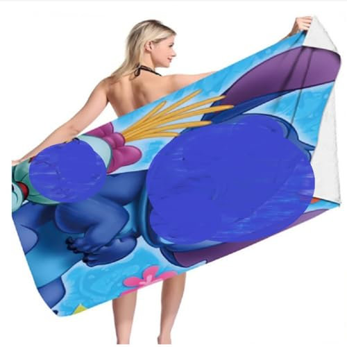 TIUASHR Strandtuch für Kinder, Strandtücher Handtücher Cartoon Microfaser Badetuch Reisehandtuch Schnell Trocknend Badetuch Mikrofaser Strandtuch Reisen Schwimmen Duschtuch 75 x 150cm