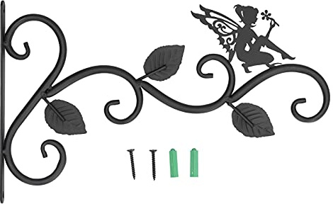 Cocoarm Support Plante Suspendu Mural Intérieur Extérieur, Panier Fleurs, Crochets Fer Forgé avec Accessoires