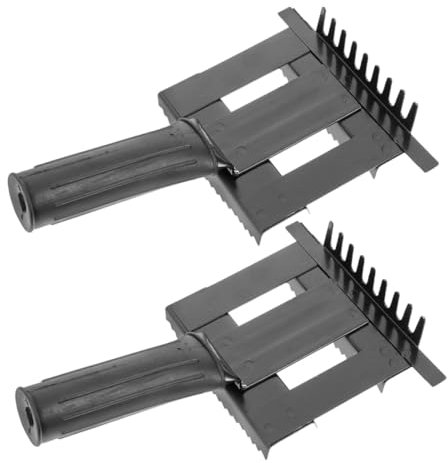 GREENADSCAPE Fellpflegebürsten-set Für Pferde Und Hunde 2-teilig Pferdehaarkamm Reinigungsbesen Tierhaarentfernungswerkzeug Haustier Für Große Pferde