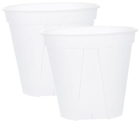 Yardenfun 2pièces Pots À Orchidées Transparent avec Trous Lot pour Plantes Intérieur Et Extérieur Circulation Air Optimale pour Croissance Saine des Racines