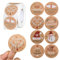 Lotbun 500pcs Aufkleber Weihnachten Rund, Kraftpapier Weihnachtsaufkleber auf Rolle,aufkleber frohe weihnachten selbstklebend frohe für Geschenkverpackung (4cm)