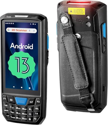 MUNBYN Android 13 Handheld Barcode Scanner, 4GB+64GB, Equip with N6703 1D & 2D QR Bar Code Scan Engine, Wi-Fi BT GPS NFC, IP66 for Warehouse & Logistics, 035Pro