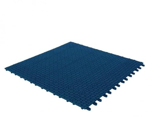 Set da 6 Piastrelle Flessibili in Plastica 55,5 x 55,5 cm da esterno, drenanti e autobloccanti Colore Blu