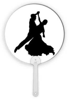 No/No Dancer Sports Performance Duett Dance Kunststoff Runder Handventilator Dekorationen Handwerk