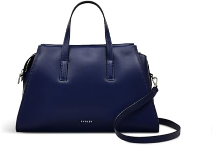 RADLEY London Drapers Road Women's Medium Leather Ziptop Top Handle Bag, Black
