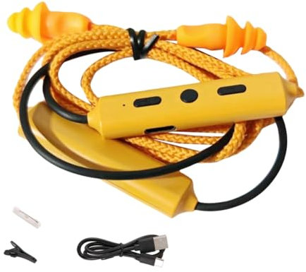 Qussedser Kopfhörer Bluetooth Ohrstöpsel für Arbeit, Geräuschunterdrückung, Gehörschutz, Baustellen, laute Orte B