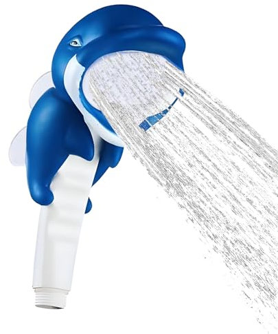 Xummpxuk Baby Bath Shower Head | Handheld Shower Head Suction Cup Toddler Shower Head | Practical Kids Bath Shower Head Bathing Accessories for Toddler Children