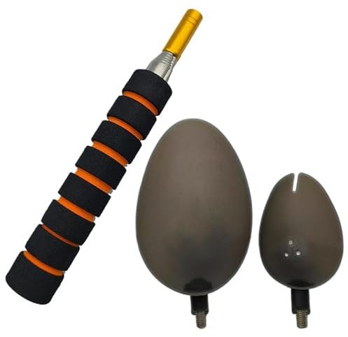 Fishing Lure Throwing Spoon, Fishing Bait Launcher, Telescopic Fishing Bait Throwing Spoon, Portable Non-Slip Carp Feeder, Stainless Steel Bait Throwing Spoon, Fishing Accessories