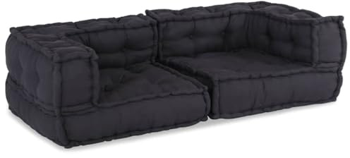 vidaXL 2-Sitzer-Modulsofa Anthrazit 140x70x36 cm Stoff
