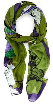 Desigual Schal Foulard Flowers Lacroix Rectangle Moss grün