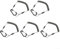 Outdoor Fishing Lure Pliers Lanyard Set of 5, Designed for Key Anti Lost Use with Enhanced Elasticity from 49 Strand Steel Wire (Regular)