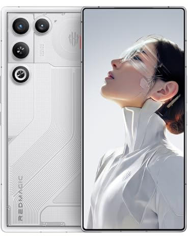 REDMAGIC 11 Air 144Hz Gaming Handy, 5G Android Smartphone, 16GB RAM+512GB ROM, Snapdragon 8 Elite, 6.85 OLED Full Bildschirm, FHD+ Gaming Telefon, 50MP Kamera, 80W Ladegerät, Dual-SIM Weiß