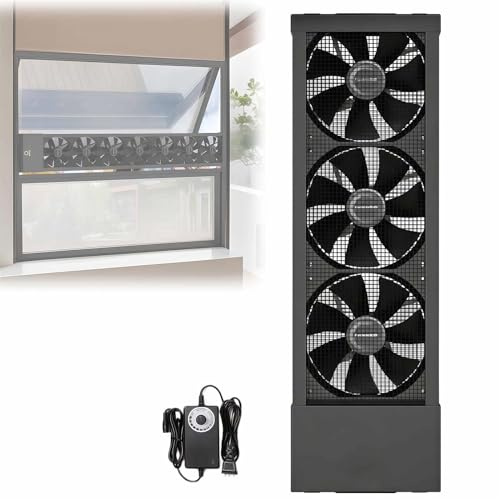 Retractable Window Exhaust Fan with Adjustable Speed for Silent Ventilation in Home, Kitchen, Bedroom, and Office