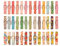 DECORA Wäscheklammern, bunt, bemalt, Holz, 3,5 cm, 100 Stück, für Fotoklammern, Scrapbooking, Basteln, Geschenkverpackungen