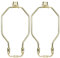 uxcell 2 Pack 20,3 cm Lampe Harfe, Endstücke Lampe und Harfe Halter Set, Messing poliert