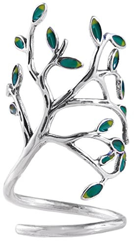 Helen de Lete Innovatives Leben Baum 925 Sterling Silber offenen Ring