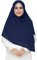 Lina & Lily Premium Chiffon Damen Muslim Hijab Kopftuch Schal Quadrat 145 x 145cm (Marineblau)