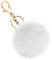 Soleebee Doux Artificielle Fourrure De Lapin Porte-clés Pompon Balle Duveteux Porte-clés Valise Sacs À Dos Accessoires Charme pour Les Femmes Filles (Blanc)