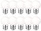 MZYOYO LED Glühbirne E27,E27 LED 1W Glühbirnen,G45 LED E27 Warmweiß 2700K,E27 Led Birne 230V Dekorative Leuchtmittel für Partybeleuchtung Lichterketten,10er Pack