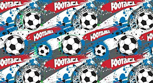 Baumwollstoff Kinderstoff Fußball Breite 160cm ab 50 cm (2m)