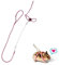 Haustier-Ratte-Maus Harness Einstellbare Seil Frettchen Hamster Finder Bell-Leine-Blei-S (zufällige Farbe)