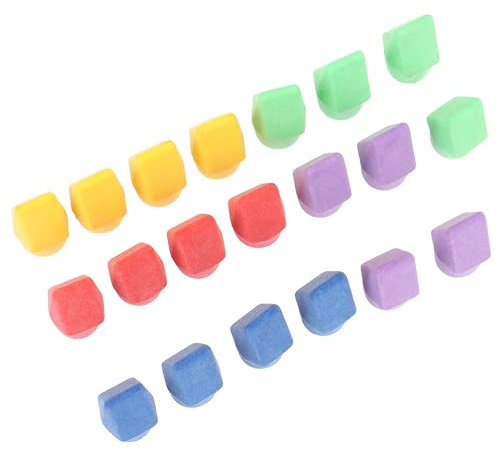 Generic 8209 20PC Radiergummis Bleistift Top Radiergummi Kappen Meißelform Topper Student Malerei Korrekturzubehör Schreibwaren Nützlich und praktisch, TRP