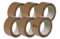selmundo Packband | Paketband | Verpackungsklebeband | 50mm x 66m | braun, Menge:6