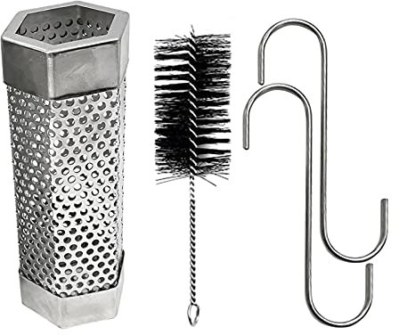 Facynde Grill-Smoker-Rohr,Rauchrohr Pelletrohr aus Edelstahl - Tube BBQ Pellet Tube 6 Zoll 304 Edelstahl BBQ Pellet Smoker Tube für alle Grills oder Smoker