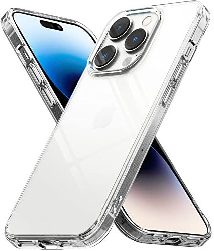 Ringke Fusion Case Kompatibel mit iPhone 14 Pro Hülle, Kratzfeste Anti-Vergilbung Transparent Dünn Handyhülle für iPhone 14 Pro 6.1 Zoll - Clear
